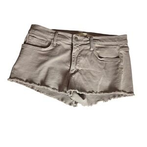 Joes Jeans Womens Shorts Taupe Grey Size 31 Cutoff Denim Frayed Hem Cotton